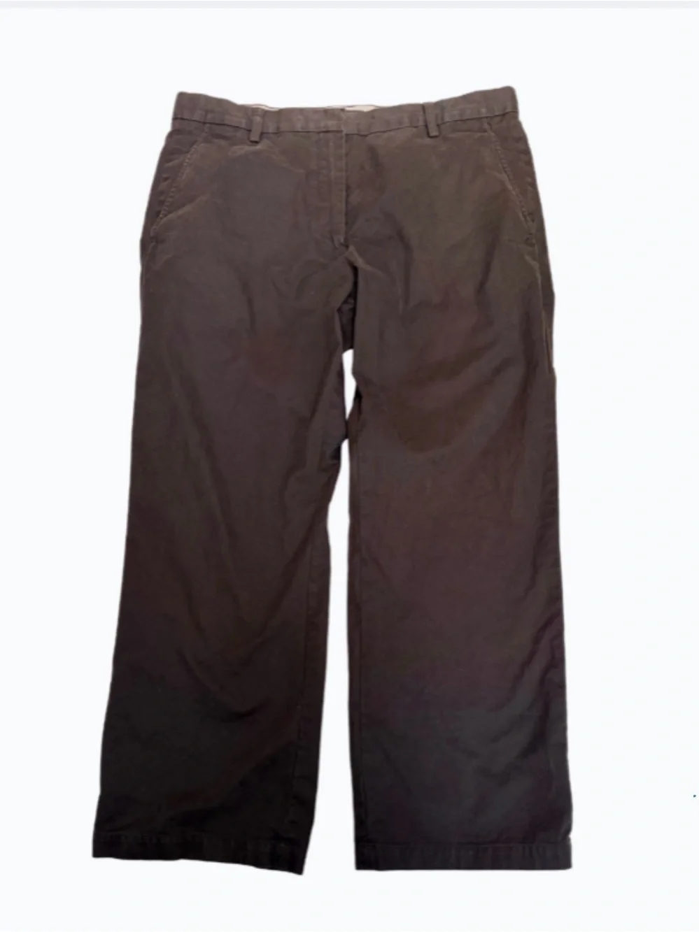 Banana Republic Men's Straight-Leg Brown Chino Pants 36/30 100%Cotton
